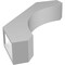 Ekena Millwork 3 1/2-in. W x 16-in. D x 20-in. H Legacy Architectural Grade PVC Knee Brace BRCP035X16X20LEC - alternate 3